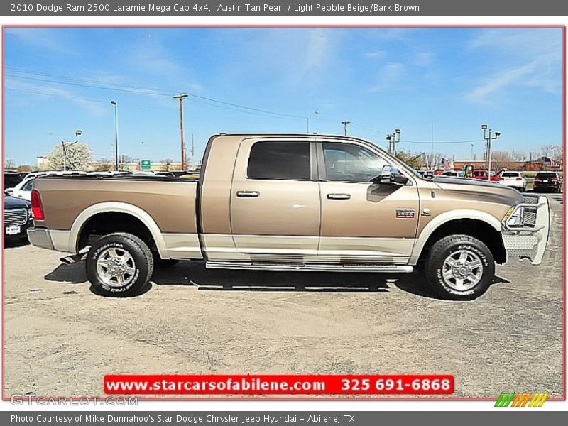 Austin Tan Pearl / Light Pebble Beige/Bark Brown 2010 Dodge Ram 2500 Laramie Mega Cab 4x4