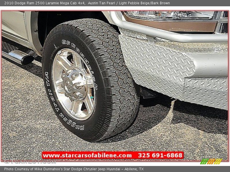 Austin Tan Pearl / Light Pebble Beige/Bark Brown 2010 Dodge Ram 2500 Laramie Mega Cab 4x4