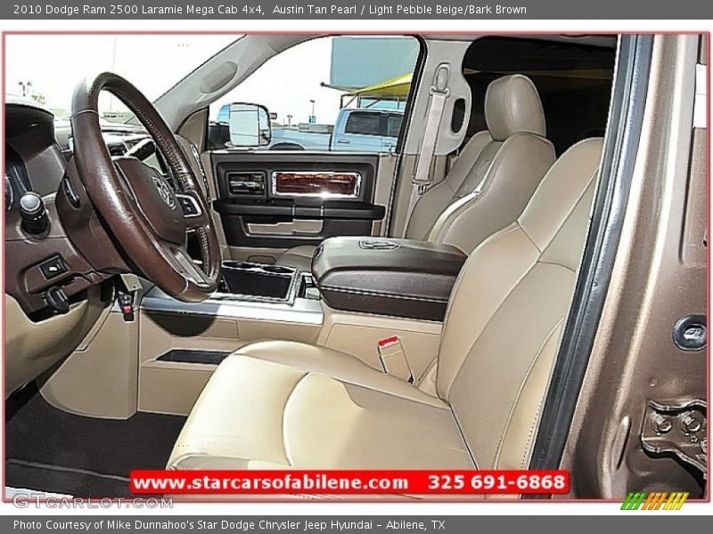 Austin Tan Pearl / Light Pebble Beige/Bark Brown 2010 Dodge Ram 2500 Laramie Mega Cab 4x4