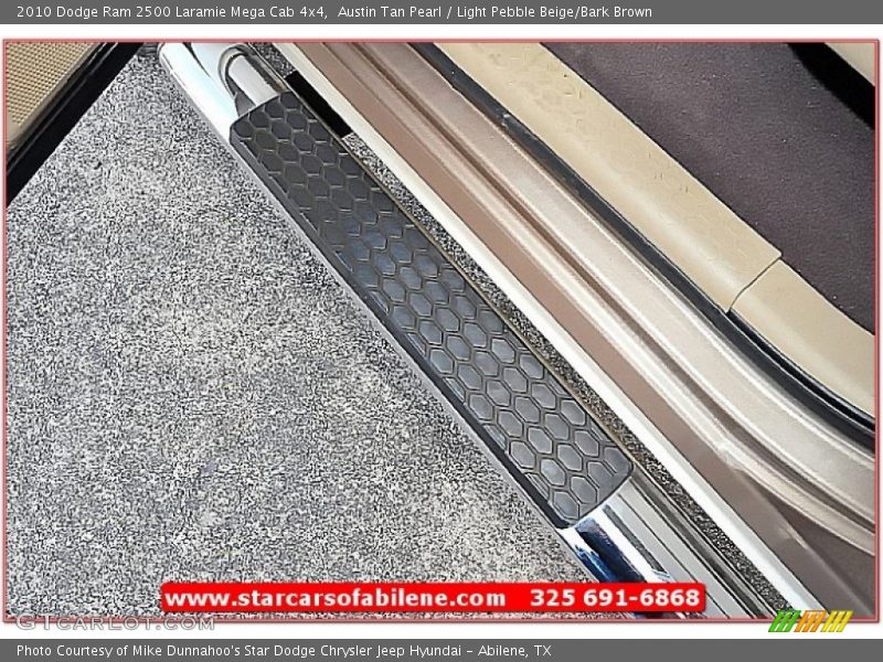 Austin Tan Pearl / Light Pebble Beige/Bark Brown 2010 Dodge Ram 2500 Laramie Mega Cab 4x4