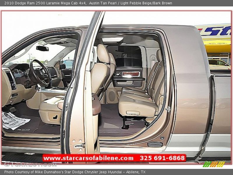 Austin Tan Pearl / Light Pebble Beige/Bark Brown 2010 Dodge Ram 2500 Laramie Mega Cab 4x4