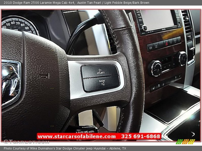 Austin Tan Pearl / Light Pebble Beige/Bark Brown 2010 Dodge Ram 2500 Laramie Mega Cab 4x4