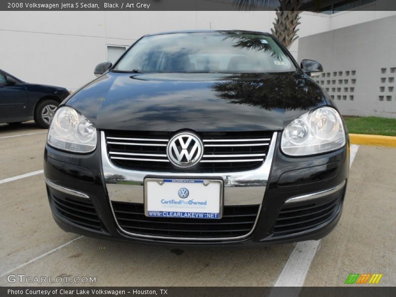 Black / Art Grey 2008 Volkswagen Jetta S Sedan