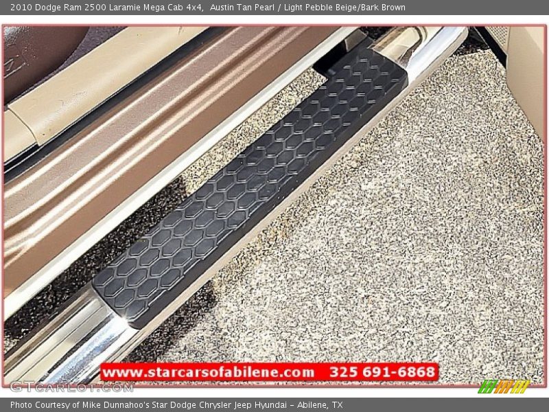Austin Tan Pearl / Light Pebble Beige/Bark Brown 2010 Dodge Ram 2500 Laramie Mega Cab 4x4