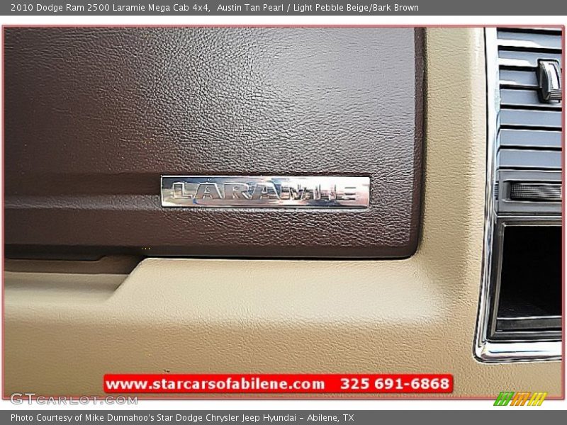 Austin Tan Pearl / Light Pebble Beige/Bark Brown 2010 Dodge Ram 2500 Laramie Mega Cab 4x4