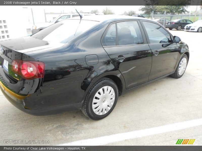 Black / Art Grey 2008 Volkswagen Jetta S Sedan