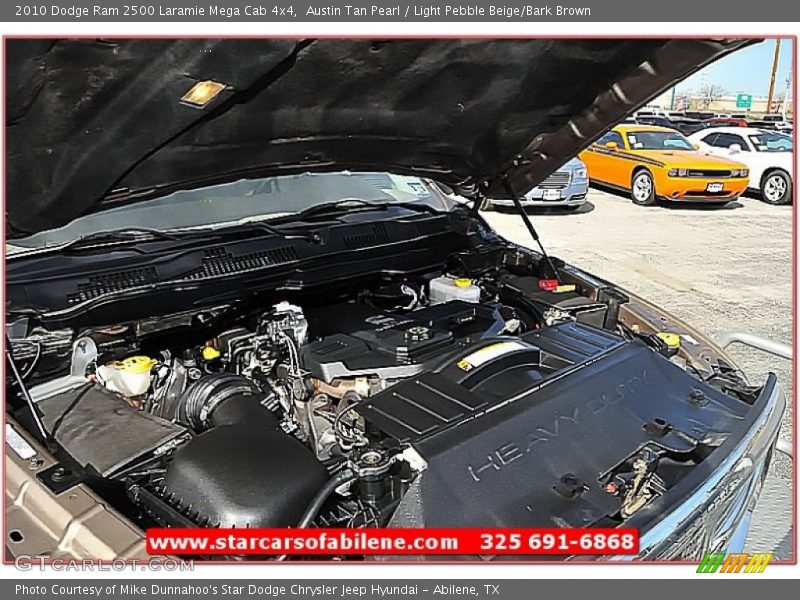 Austin Tan Pearl / Light Pebble Beige/Bark Brown 2010 Dodge Ram 2500 Laramie Mega Cab 4x4