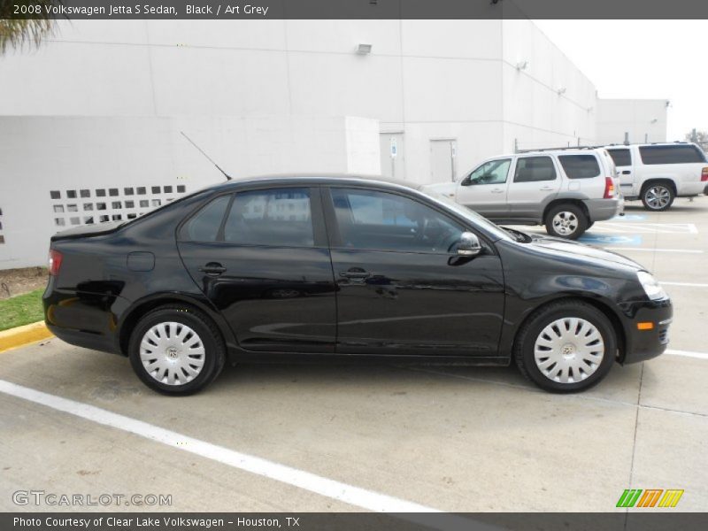 Black / Art Grey 2008 Volkswagen Jetta S Sedan