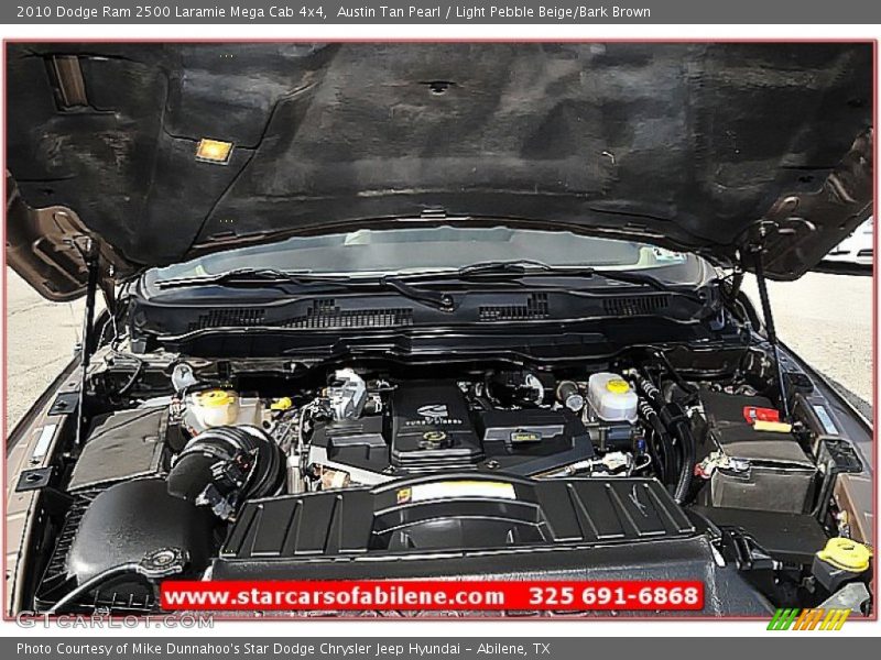 Austin Tan Pearl / Light Pebble Beige/Bark Brown 2010 Dodge Ram 2500 Laramie Mega Cab 4x4