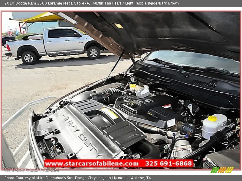Austin Tan Pearl / Light Pebble Beige/Bark Brown 2010 Dodge Ram 2500 Laramie Mega Cab 4x4