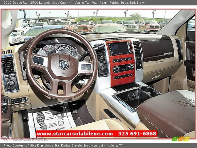 Austin Tan Pearl / Light Pebble Beige/Bark Brown 2010 Dodge Ram 2500 Laramie Mega Cab 4x4