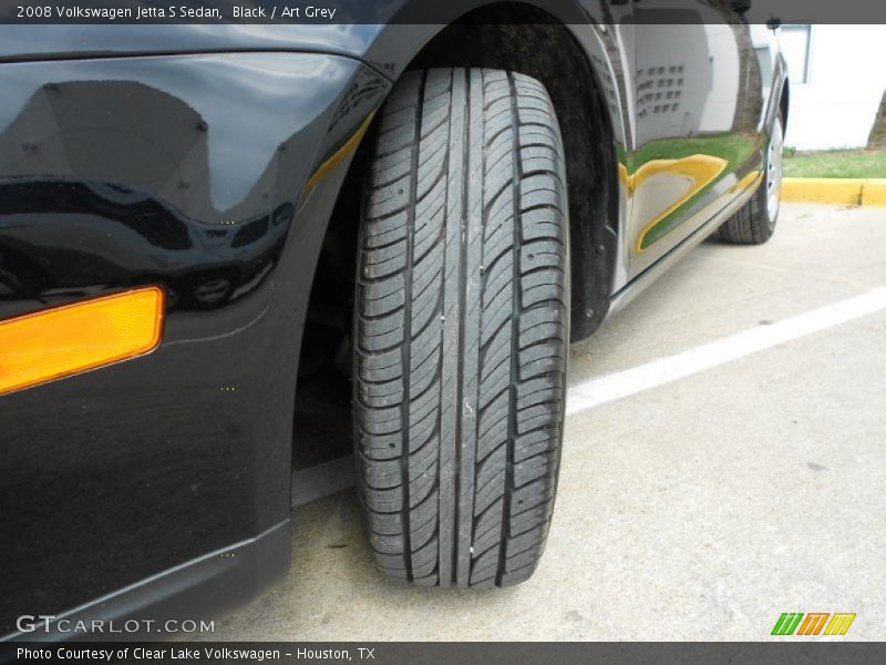 Black / Art Grey 2008 Volkswagen Jetta S Sedan