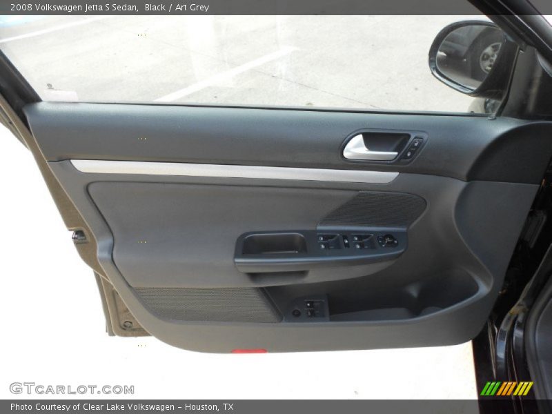 Black / Art Grey 2008 Volkswagen Jetta S Sedan