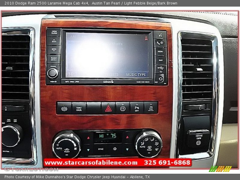 Austin Tan Pearl / Light Pebble Beige/Bark Brown 2010 Dodge Ram 2500 Laramie Mega Cab 4x4
