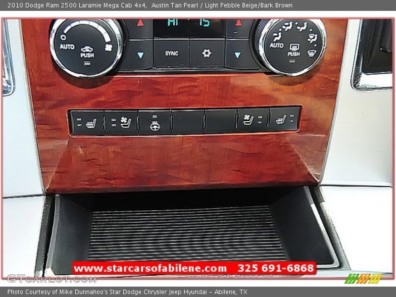 Austin Tan Pearl / Light Pebble Beige/Bark Brown 2010 Dodge Ram 2500 Laramie Mega Cab 4x4
