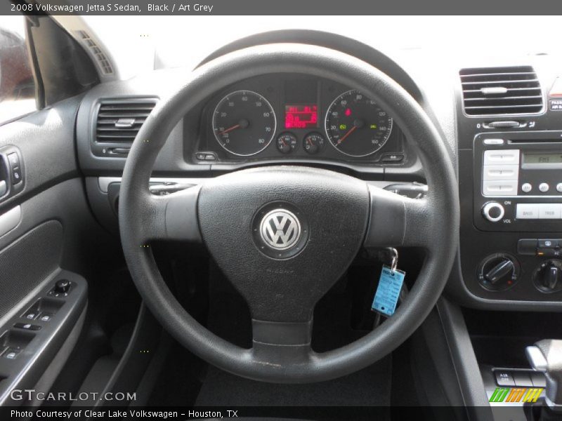 Black / Art Grey 2008 Volkswagen Jetta S Sedan