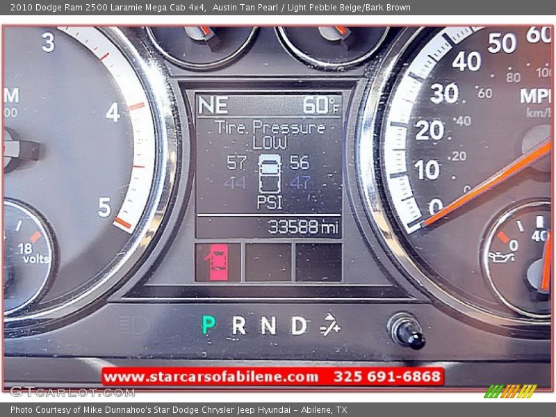 Austin Tan Pearl / Light Pebble Beige/Bark Brown 2010 Dodge Ram 2500 Laramie Mega Cab 4x4