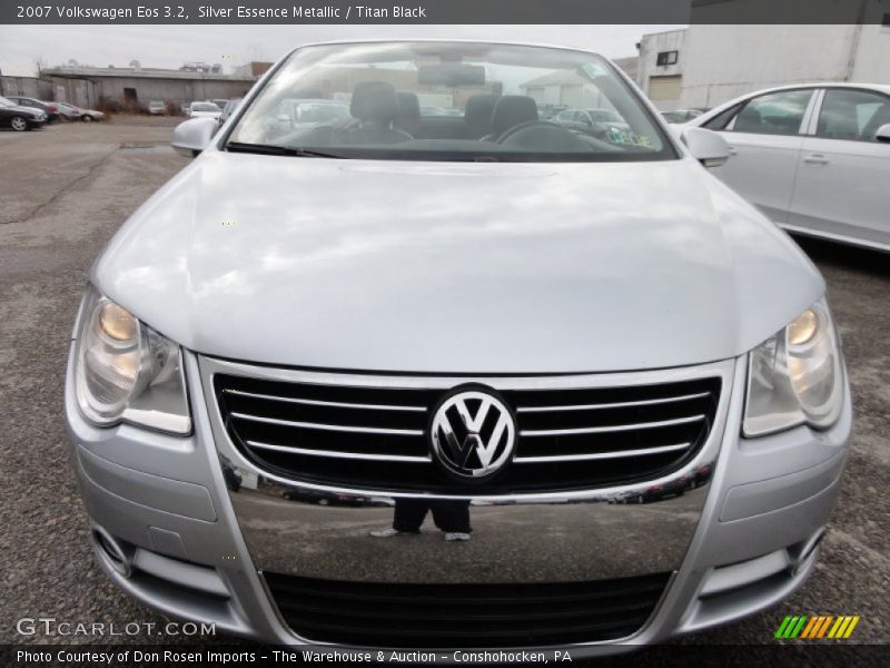 Silver Essence Metallic / Titan Black 2007 Volkswagen Eos 3.2
