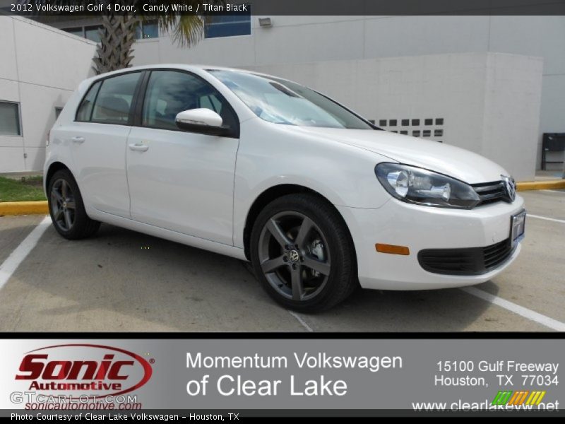 Candy White / Titan Black 2012 Volkswagen Golf 4 Door