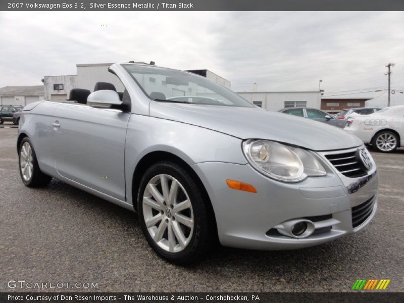Silver Essence Metallic / Titan Black 2007 Volkswagen Eos 3.2