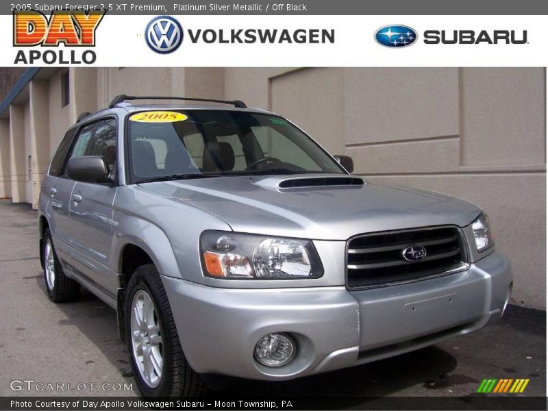 Platinum Silver Metallic / Off Black 2005 Subaru Forester 2.5 XT Premium