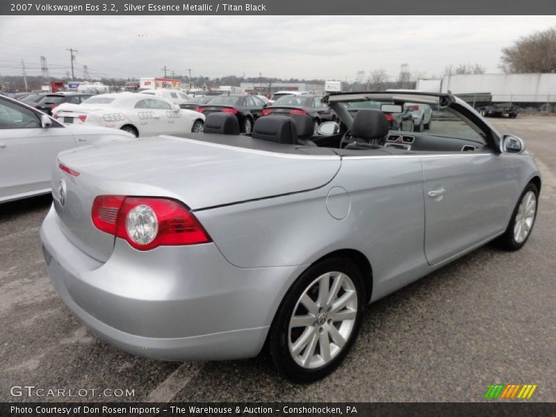 Silver Essence Metallic / Titan Black 2007 Volkswagen Eos 3.2