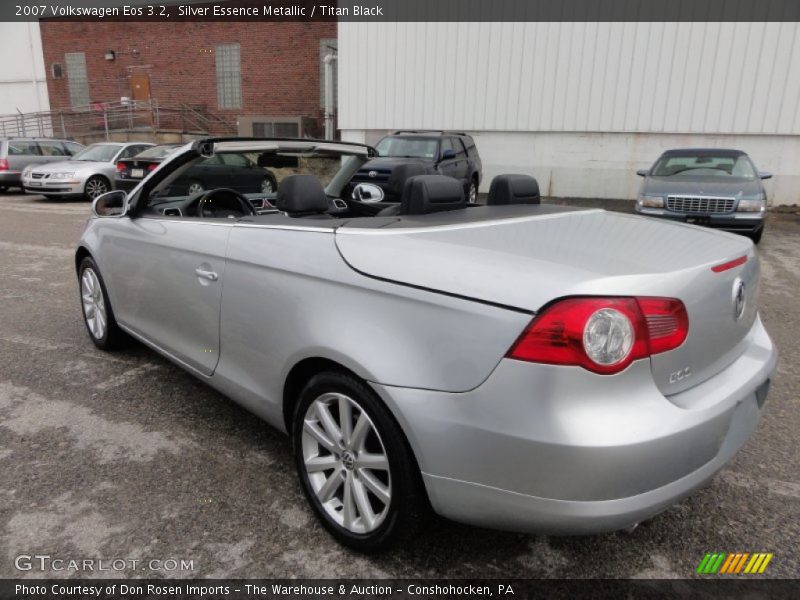 Silver Essence Metallic / Titan Black 2007 Volkswagen Eos 3.2