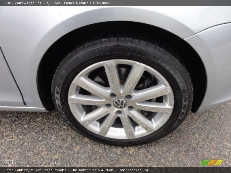 Silver Essence Metallic / Titan Black 2007 Volkswagen Eos 3.2