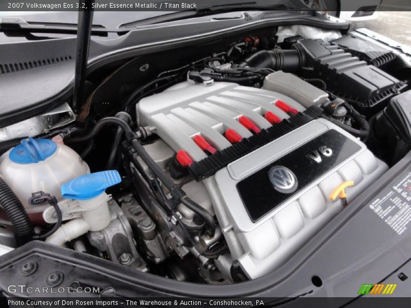 Silver Essence Metallic / Titan Black 2007 Volkswagen Eos 3.2