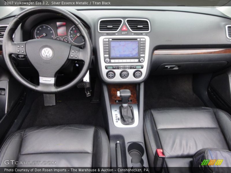 Silver Essence Metallic / Titan Black 2007 Volkswagen Eos 3.2