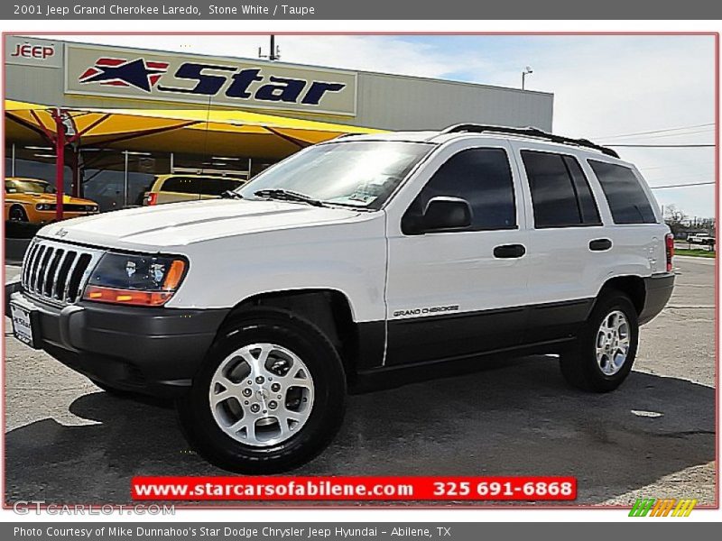 Stone White / Taupe 2001 Jeep Grand Cherokee Laredo