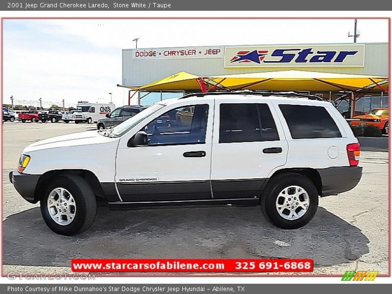 Stone White / Taupe 2001 Jeep Grand Cherokee Laredo