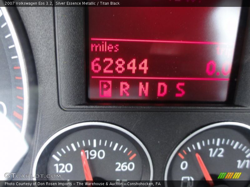 Silver Essence Metallic / Titan Black 2007 Volkswagen Eos 3.2