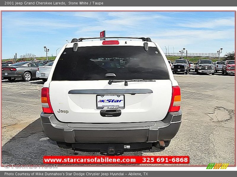 Stone White / Taupe 2001 Jeep Grand Cherokee Laredo