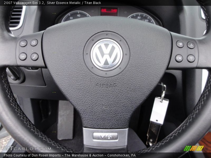 Silver Essence Metallic / Titan Black 2007 Volkswagen Eos 3.2