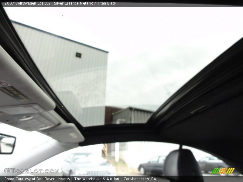 Silver Essence Metallic / Titan Black 2007 Volkswagen Eos 3.2
