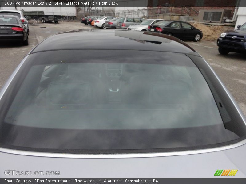 Silver Essence Metallic / Titan Black 2007 Volkswagen Eos 3.2