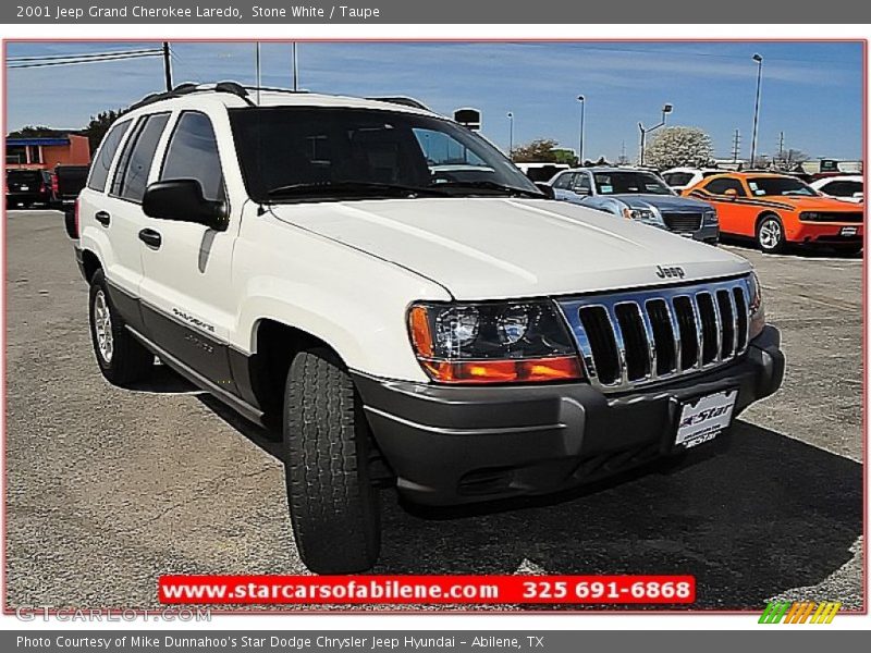 Stone White / Taupe 2001 Jeep Grand Cherokee Laredo