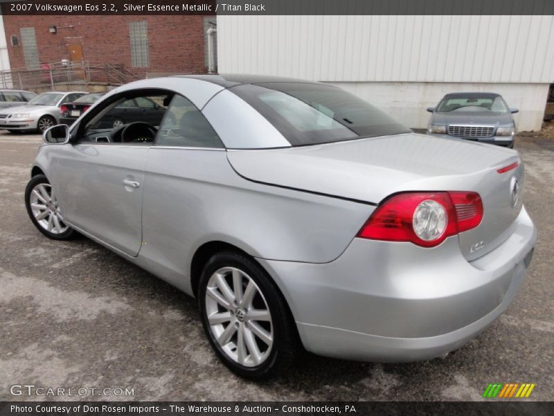 Silver Essence Metallic / Titan Black 2007 Volkswagen Eos 3.2