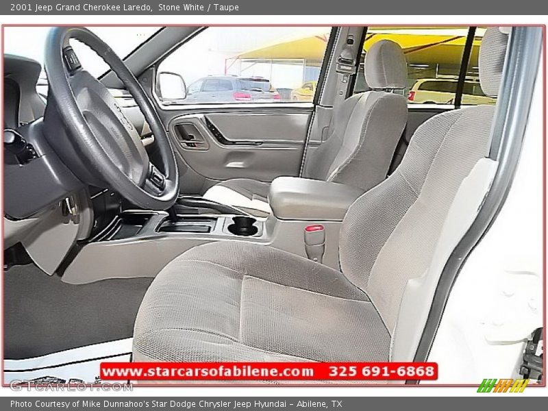 Stone White / Taupe 2001 Jeep Grand Cherokee Laredo
