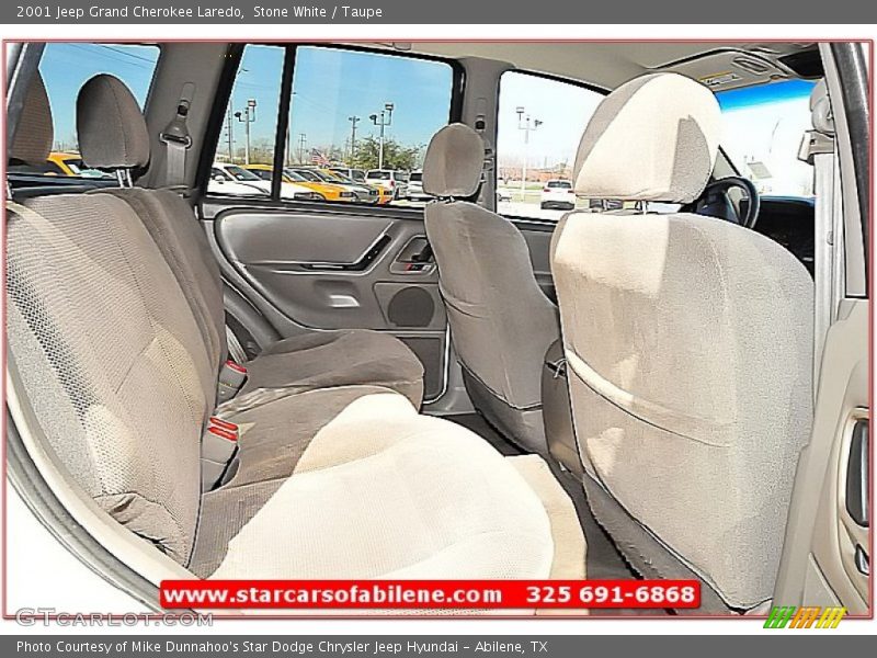 Stone White / Taupe 2001 Jeep Grand Cherokee Laredo