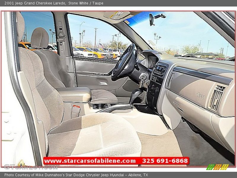 Stone White / Taupe 2001 Jeep Grand Cherokee Laredo
