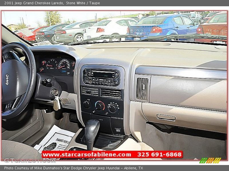 Stone White / Taupe 2001 Jeep Grand Cherokee Laredo