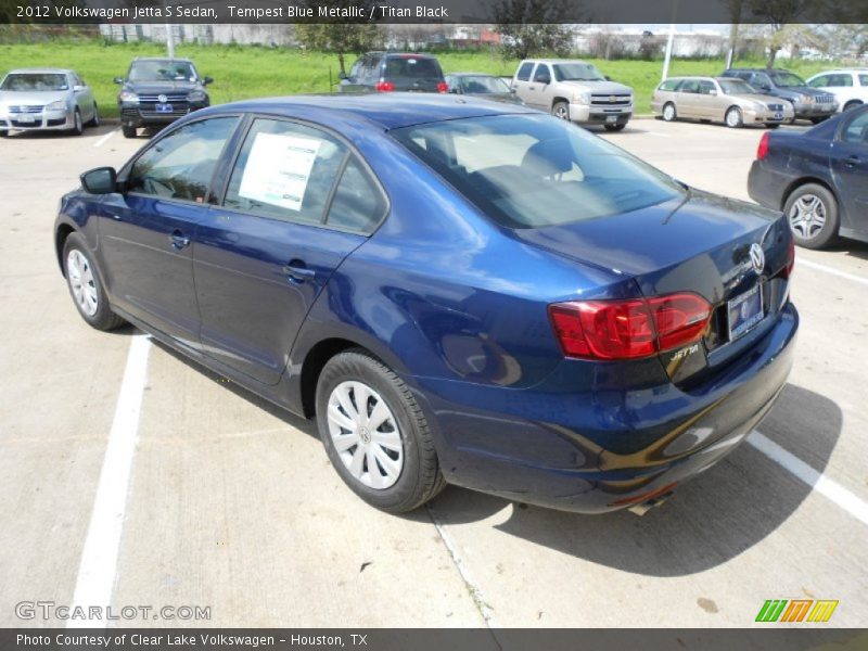 Tempest Blue Metallic / Titan Black 2012 Volkswagen Jetta S Sedan