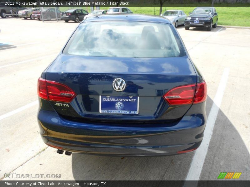 Tempest Blue Metallic / Titan Black 2012 Volkswagen Jetta S Sedan