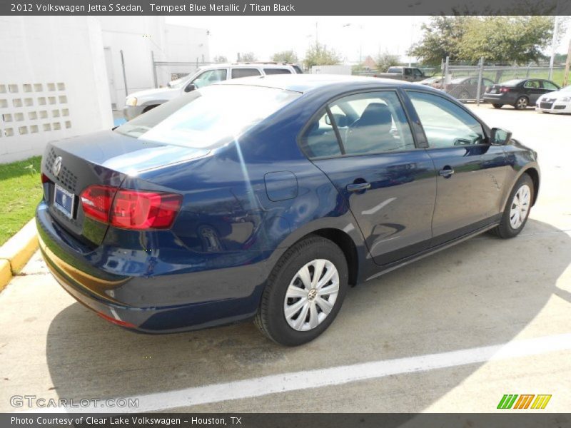 Tempest Blue Metallic / Titan Black 2012 Volkswagen Jetta S Sedan