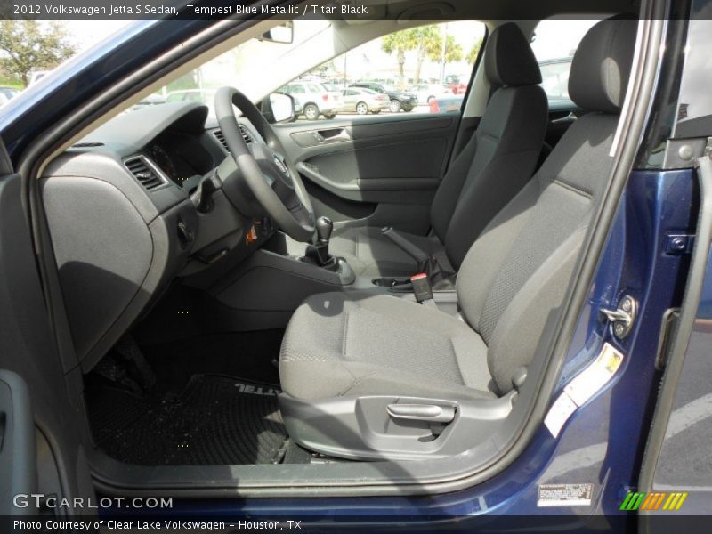 Tempest Blue Metallic / Titan Black 2012 Volkswagen Jetta S Sedan