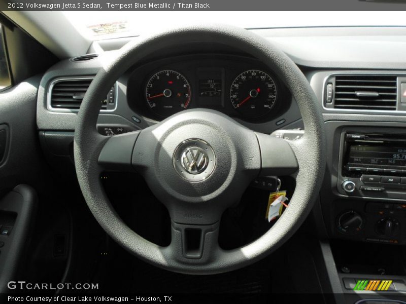 Tempest Blue Metallic / Titan Black 2012 Volkswagen Jetta S Sedan