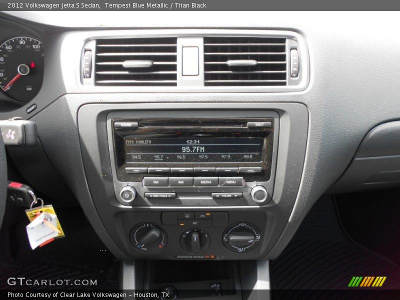 Tempest Blue Metallic / Titan Black 2012 Volkswagen Jetta S Sedan