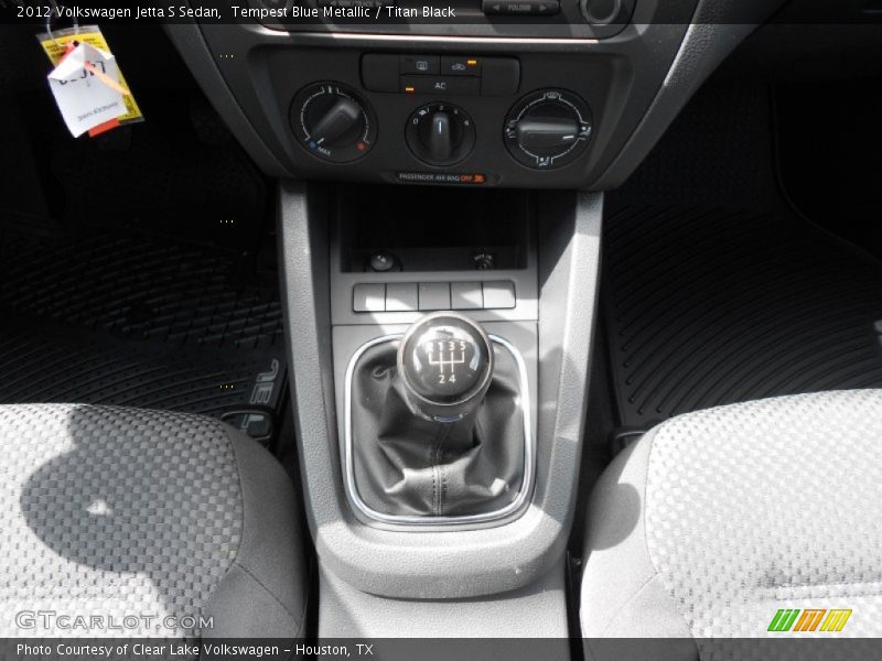 Tempest Blue Metallic / Titan Black 2012 Volkswagen Jetta S Sedan